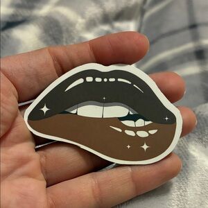 Brown and Black Lipstick Magnet